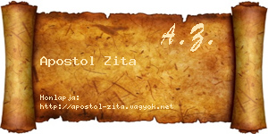 Apostol Zita névjegykártya